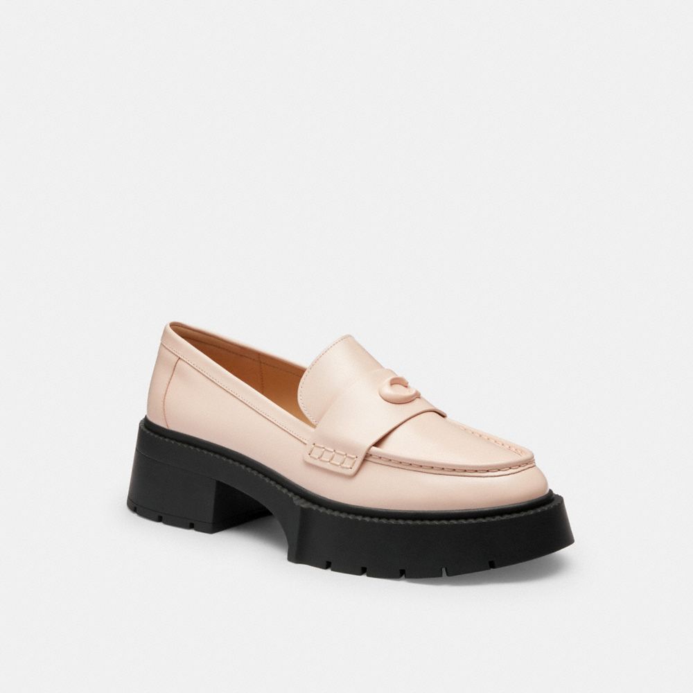 COACH®,MOCASSIN À PLATEFORME LEAH,Rose fard,Front View