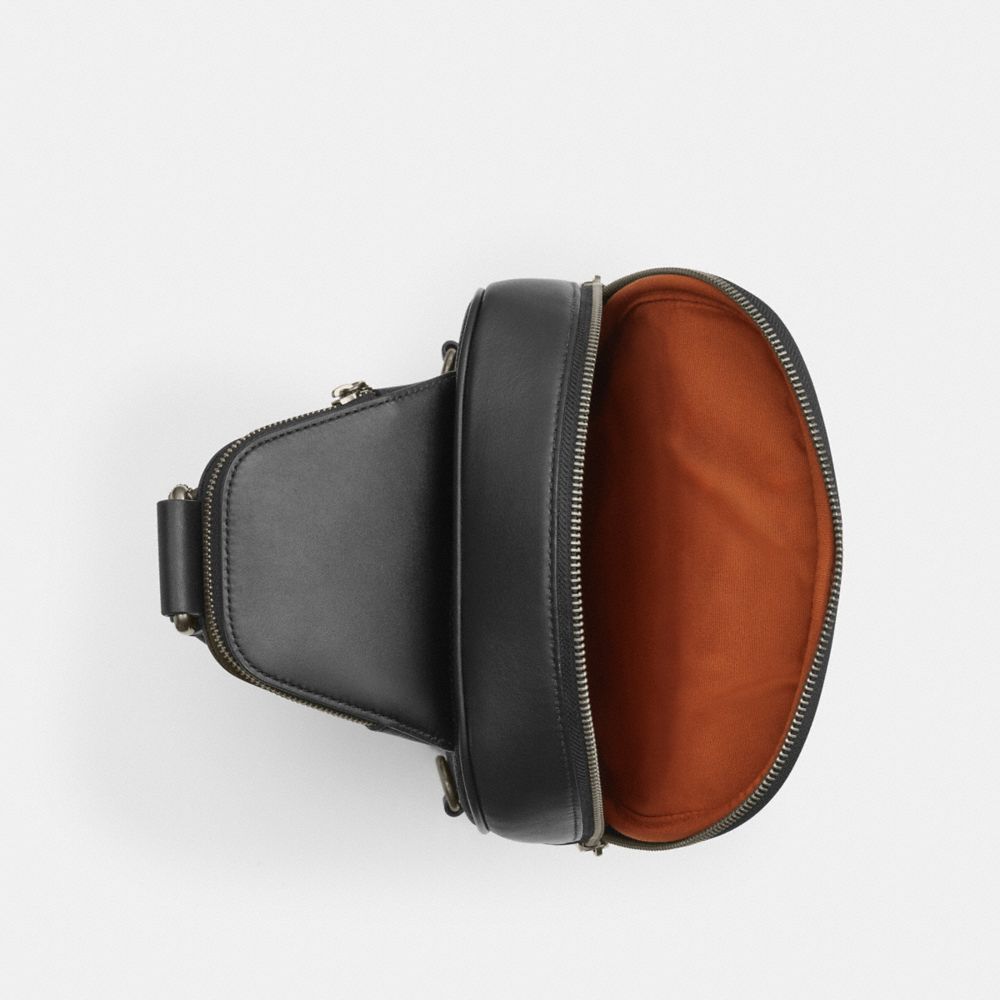 COACH®,SAC ETHAN EN TOILE EXCLUSIVE,Toile exclusive,Bronze/Marron orangé/Noir,Inside View,Top View