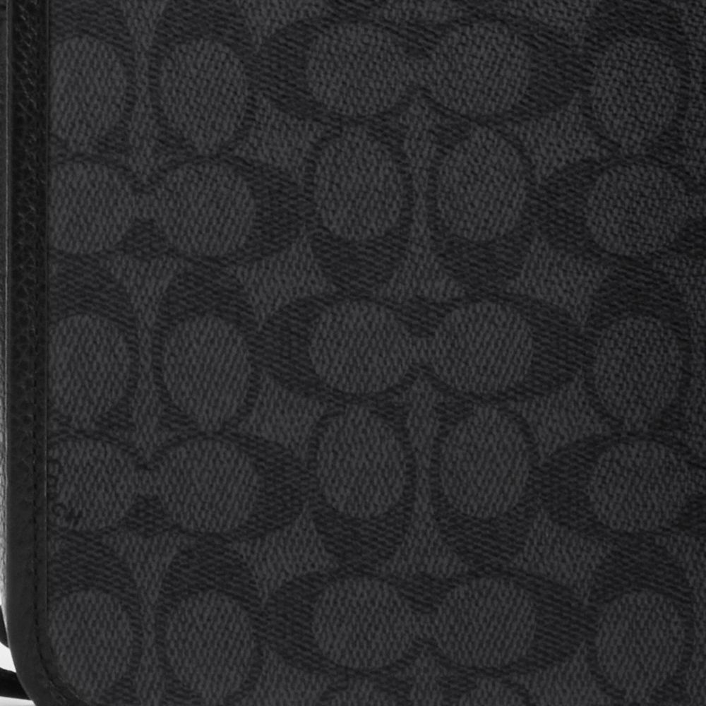COACH®,SAC SULLIVAN EN TOILE SIGNATURE,Tissu en toile exclusif,Gris acier/Anthracite/Noir