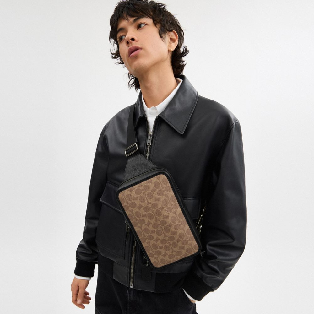COACH®,Sullivan Pack In Signature Canvas,,Detail View