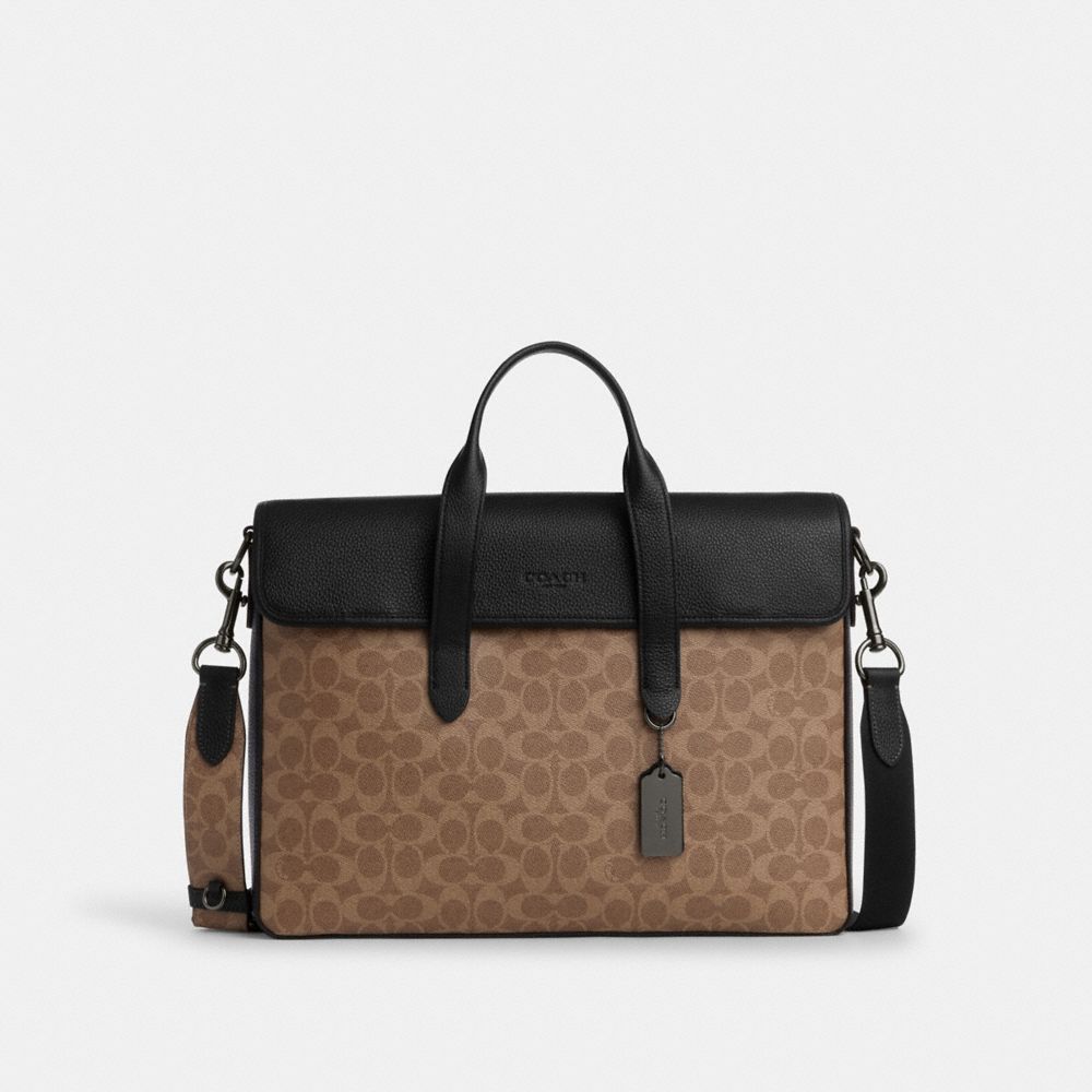 Coach portfolio briefcase sale