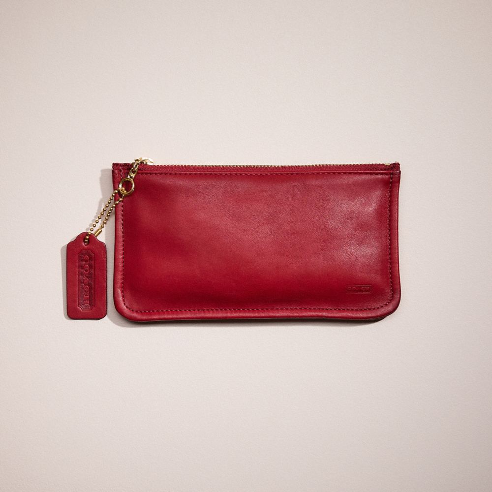 COACH®,VINTAGE CLASSIC SKINNY MAKE-UP KIT,Red,Front View