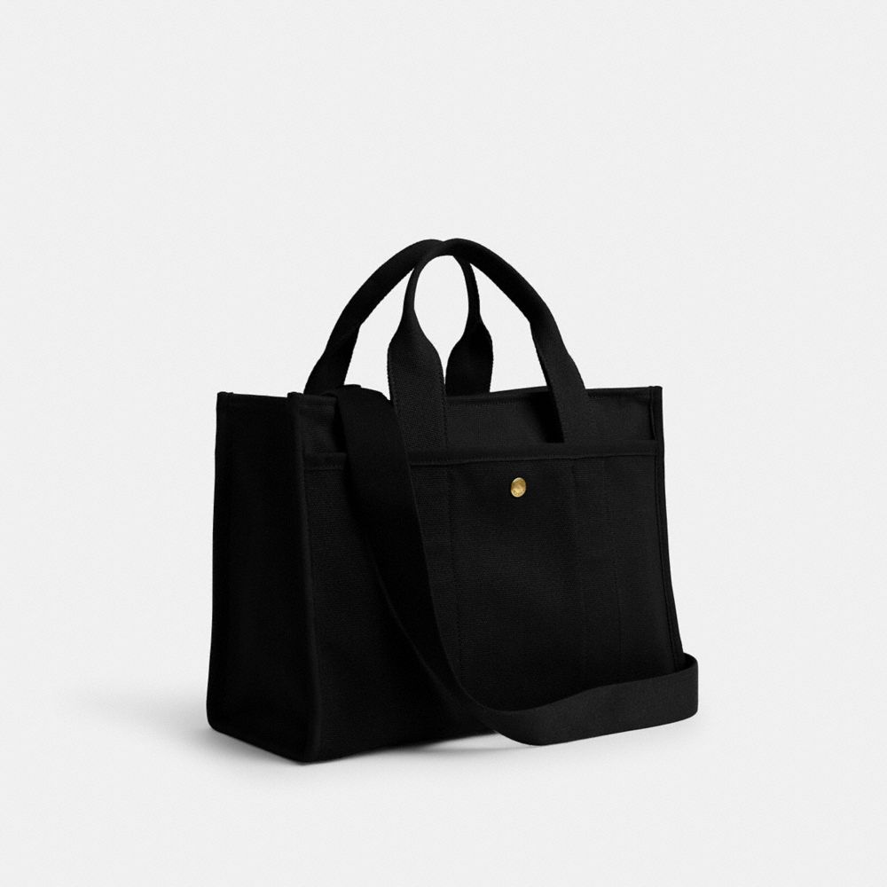 COACH®,New Year Cargo Tote Bag With Coach Snake Script,Cotton,Tote,Embroidered,Sustainable,Brass,Work,Casual,,Angle View
