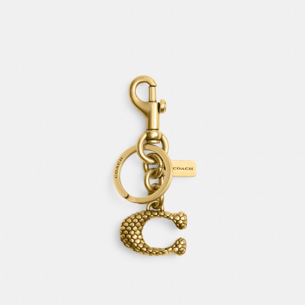 COACH®,New Year Signature Snake Bag Charm,,Front View