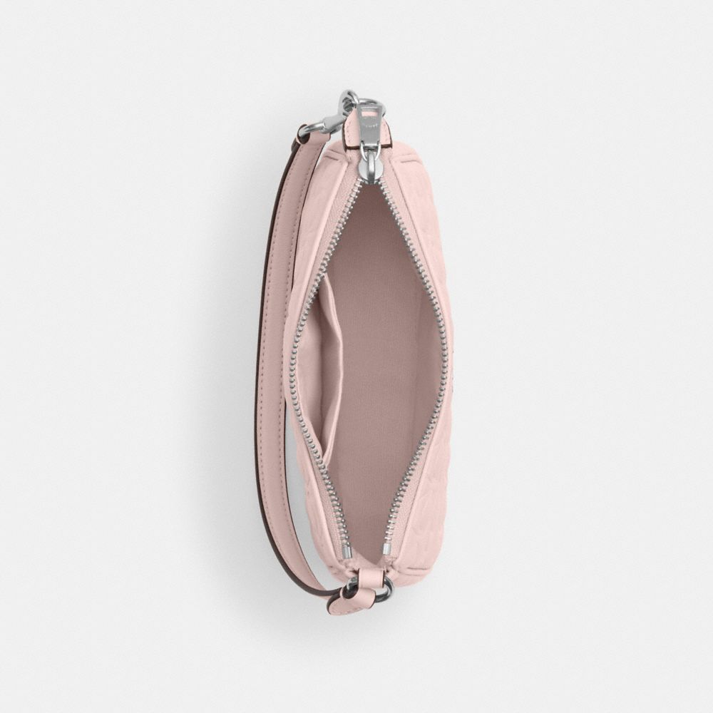 COACH®,Nolita 19 In Signature Leather,Leather,Shoulder Bag,Casual,Pink,Inside View,Top View