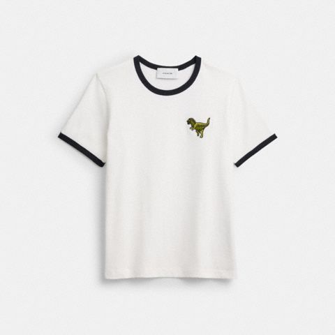 Женские футболки Coach Rexy Ringer T-Shirt