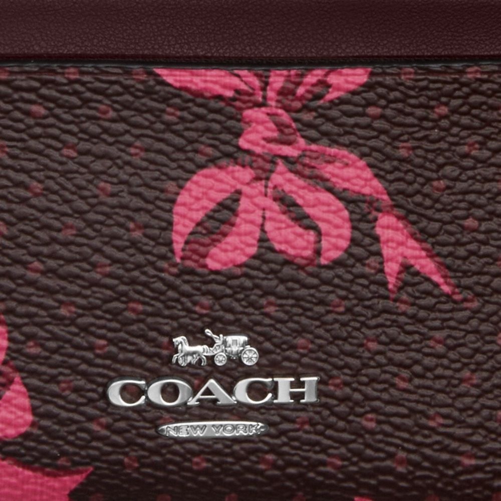 COACH®,Mini Skinny Id Case With Bow Print,