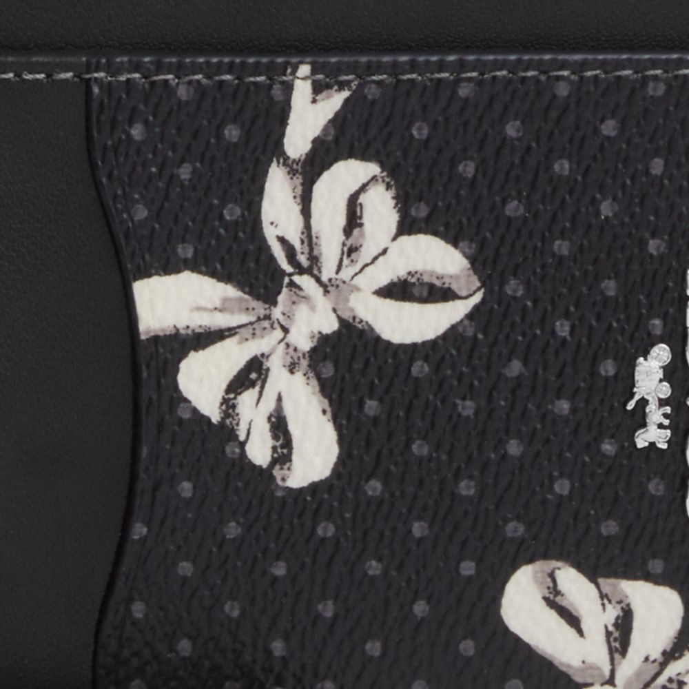 COACH®,Zip Card Case With Bow Print,