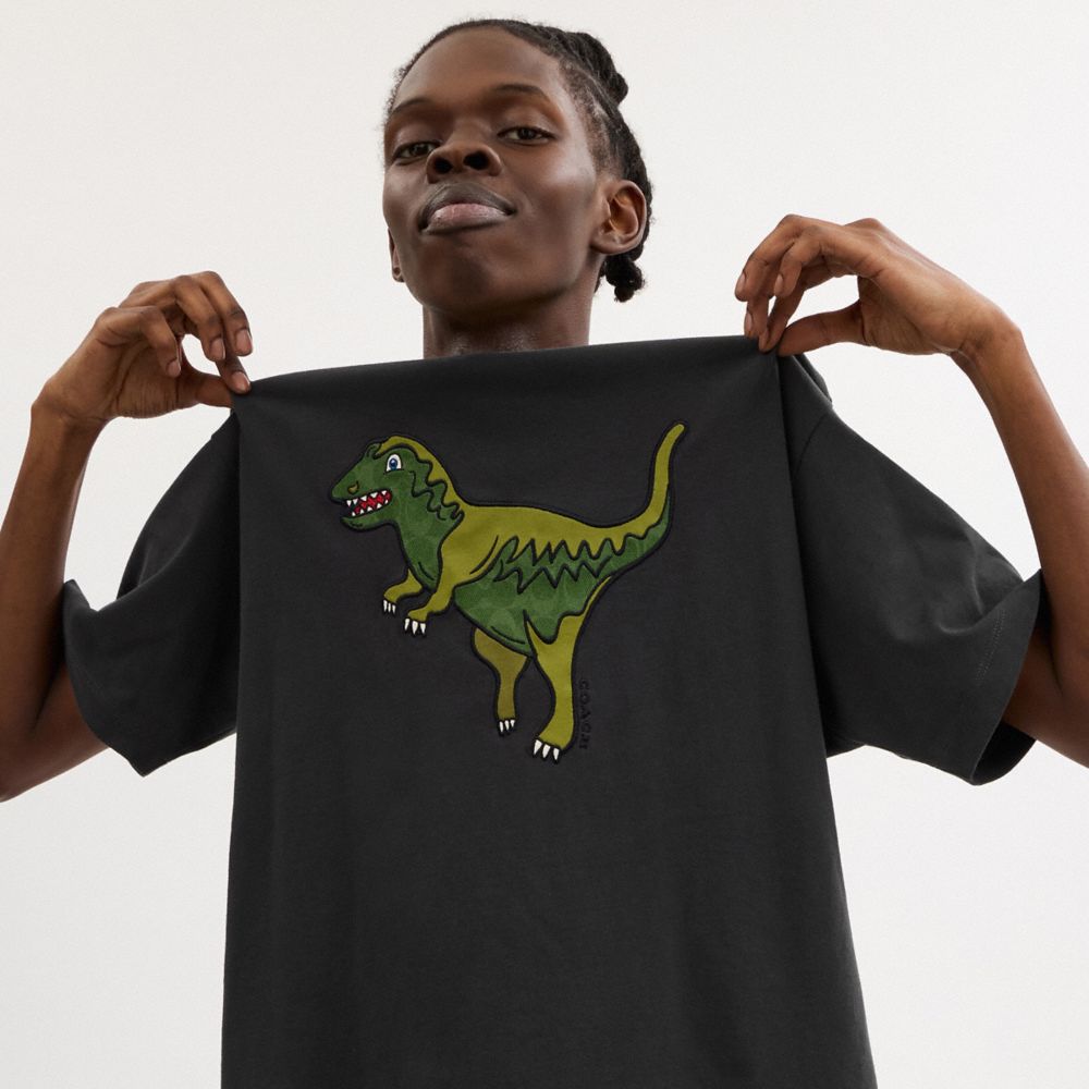 Мужские футболки Coach Rexy Relaxed Fit T-Shirt In Organic Cotton — фото 4