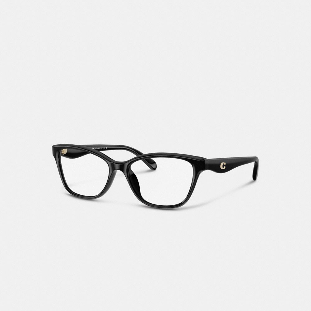 Coach Pillow Tabby Oval Eyeglasses In Black