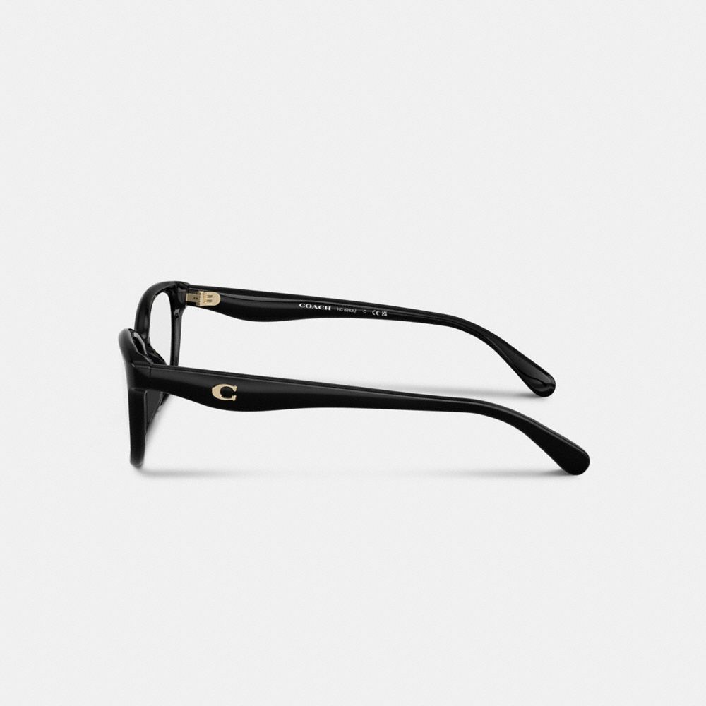 Coach Pillow Tabby Oval Eyeglasses In Black