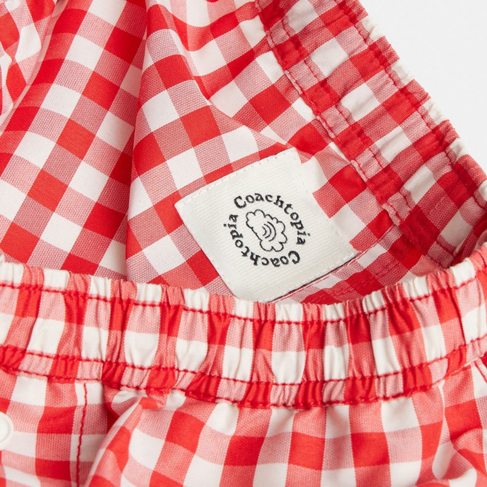 COACH®,Coachtopia Loop Gingham Boxer Shorts,