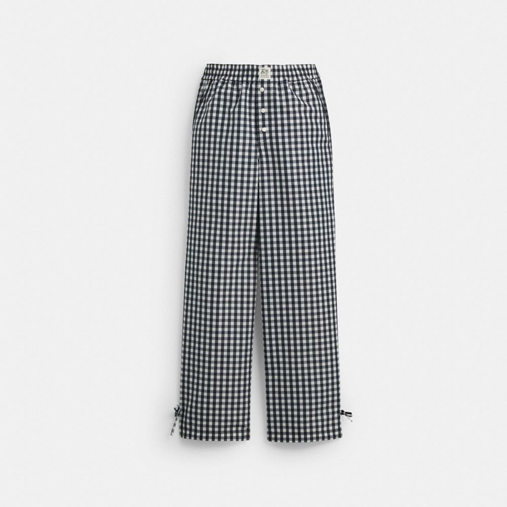 COACH®,Coachtopia Loop Gingham Pants,,Front View