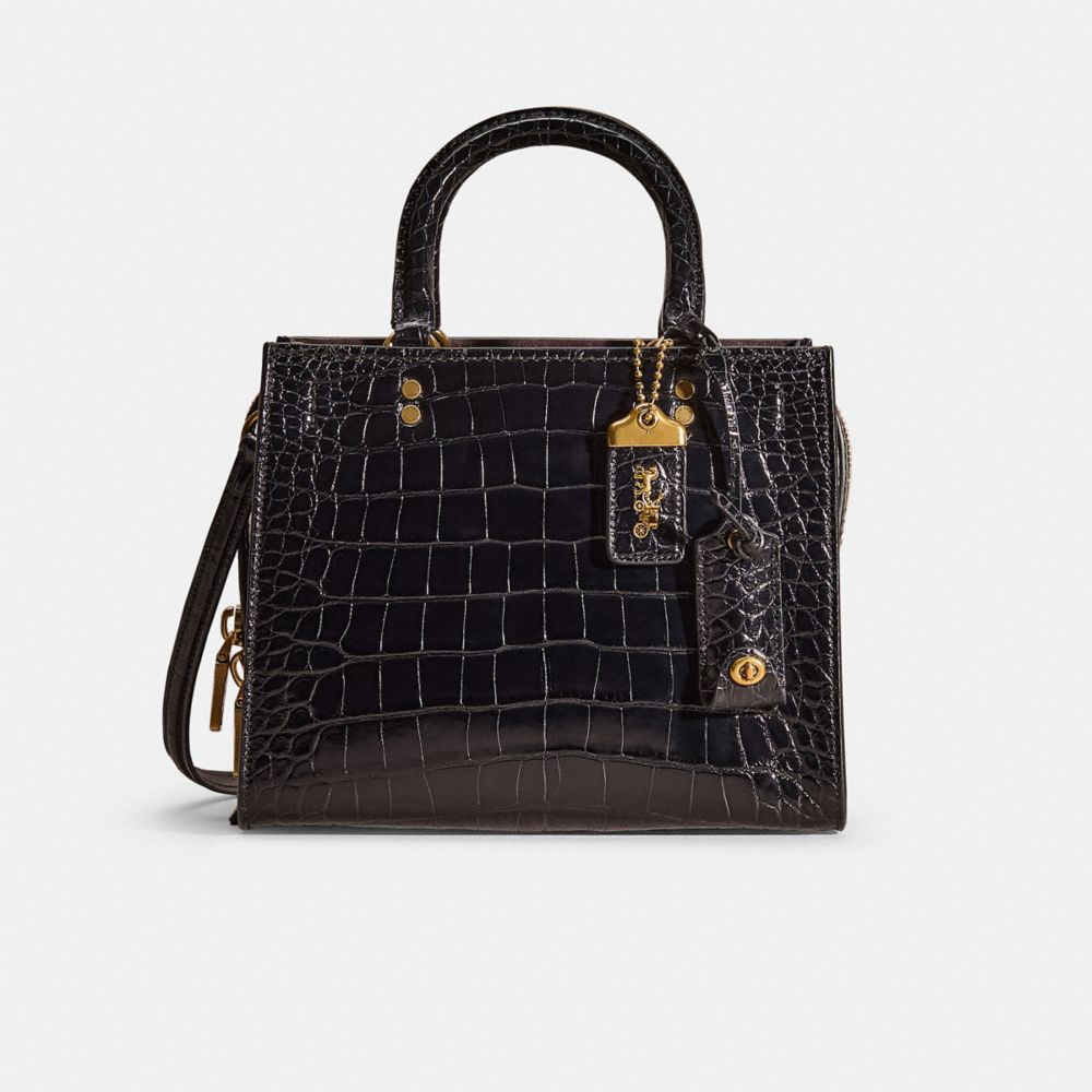 Coach Restored Rogue 25 In Alligator In Brass/black