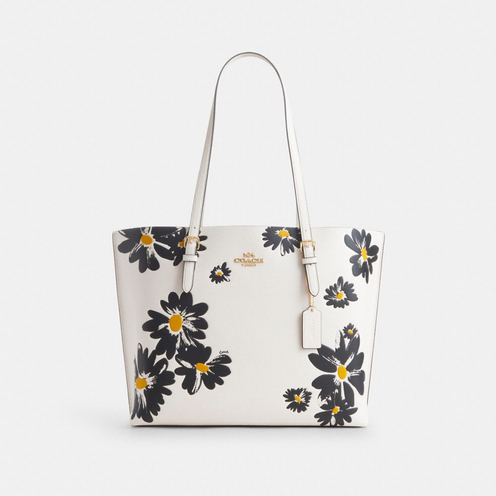 Gold Chalk Multi Mollie Tote Bag With Floral Print