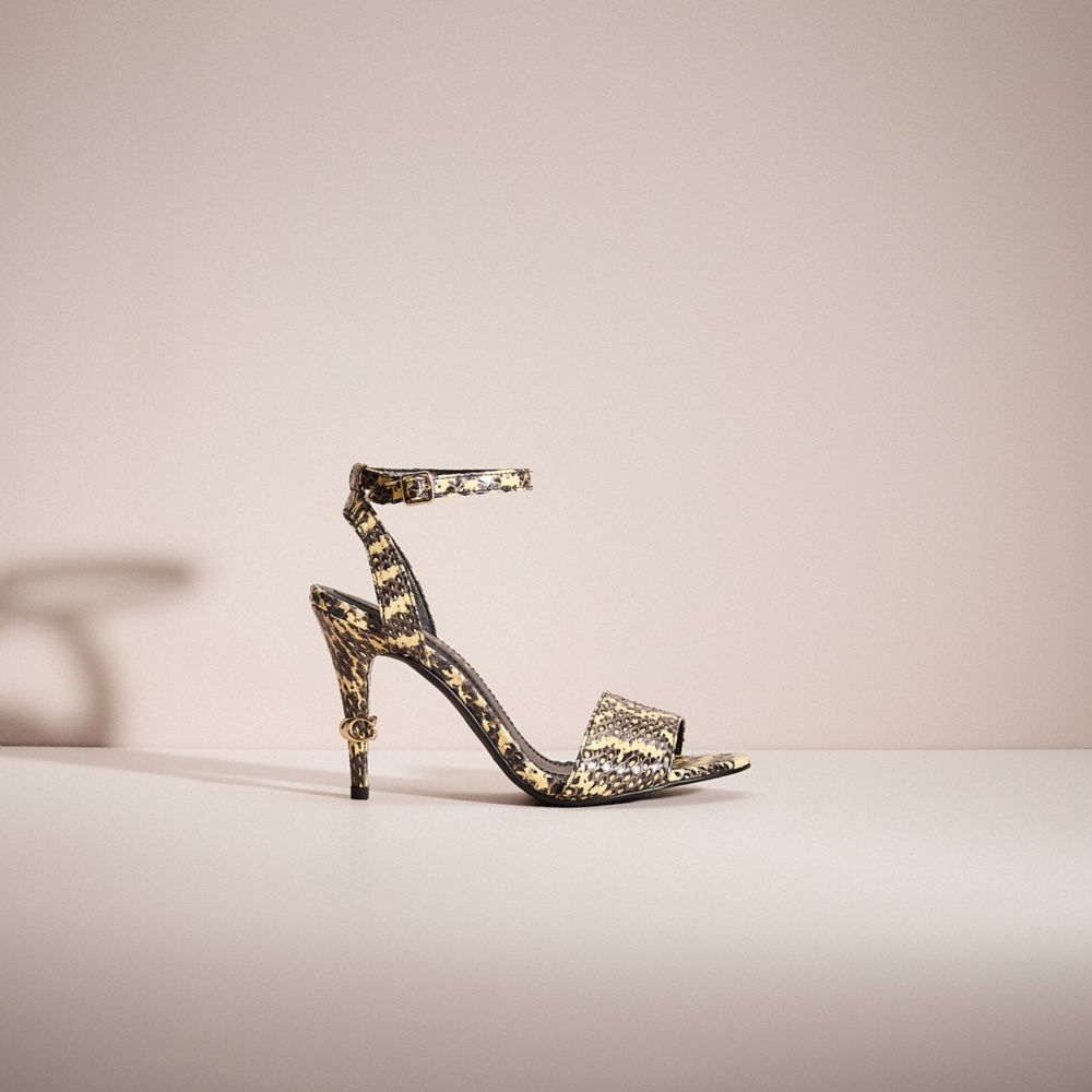 Coach snakeskin sandals store