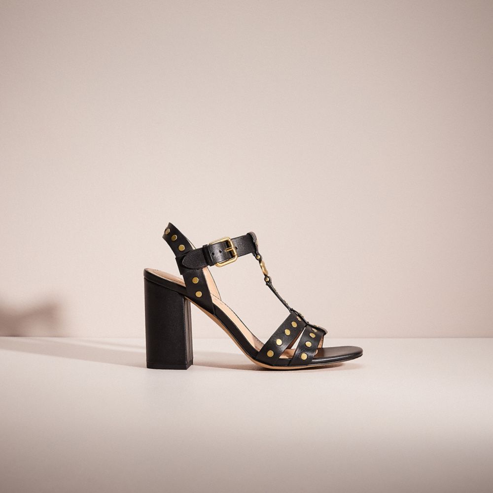 Black Restored Margaret Sandal