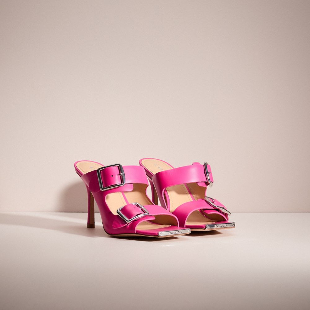 COACH®,Cuir,Fuchsia Vif,Angle View