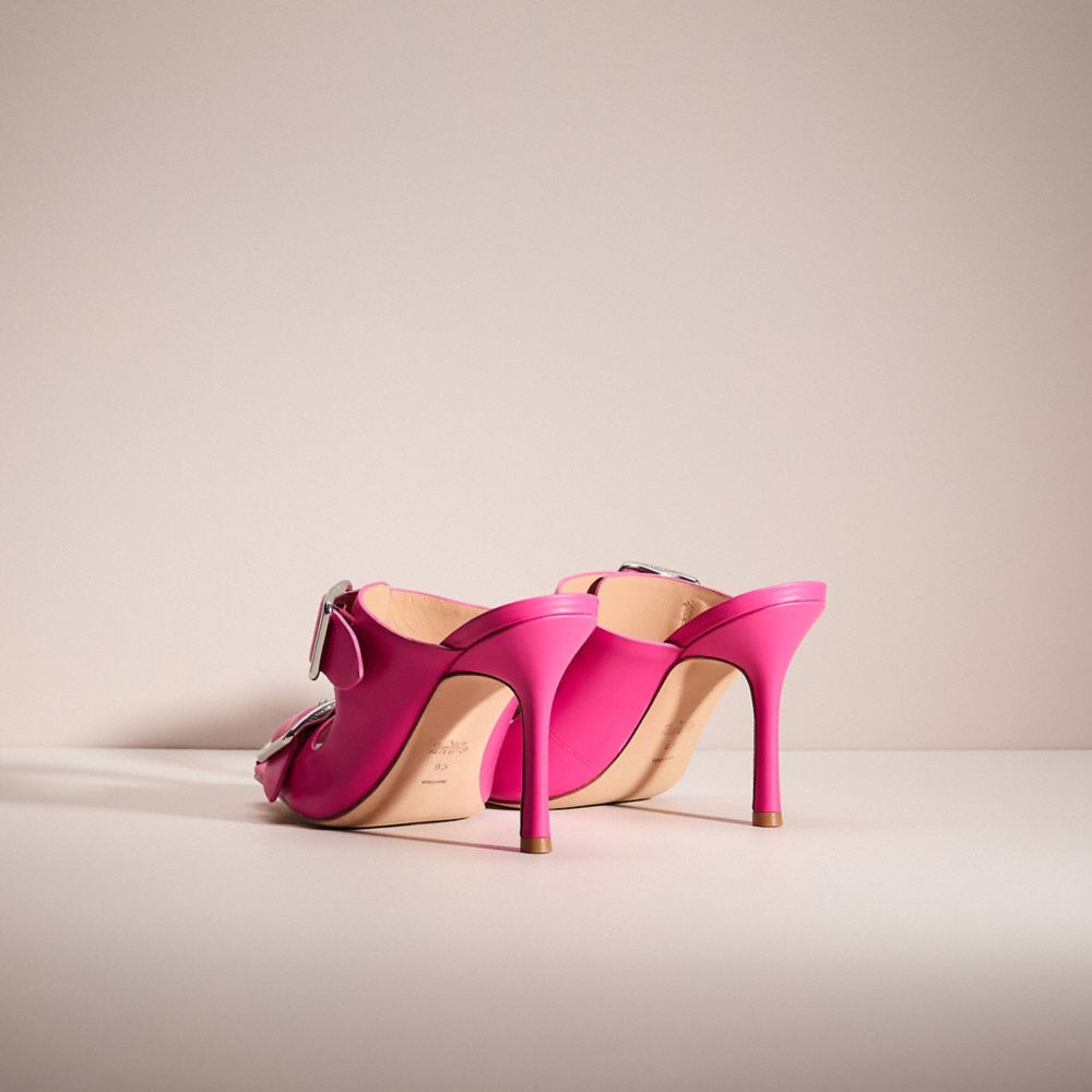 COACH®,Cuir,Fuchsia Vif,Back View