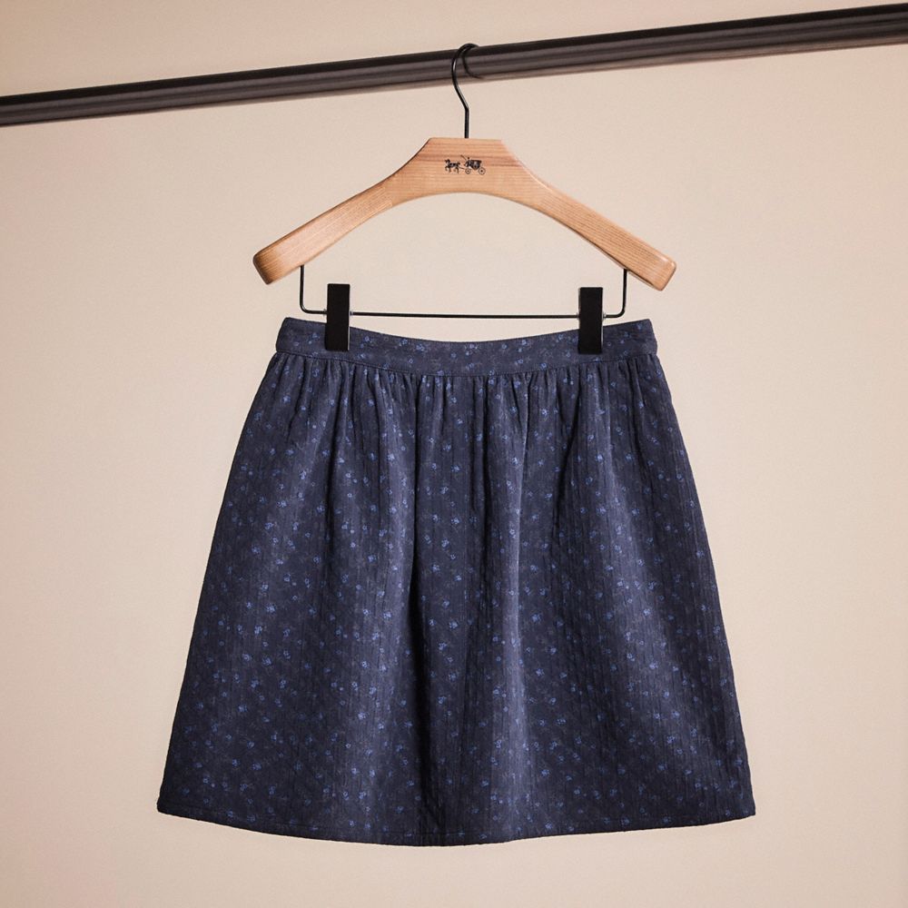 Restored Mini Quilted Skirt In Organic Cotton