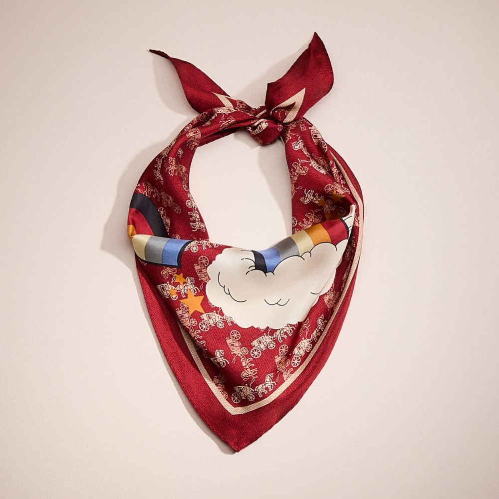 Grand Carriage Scarf – Beige & Green main image 0