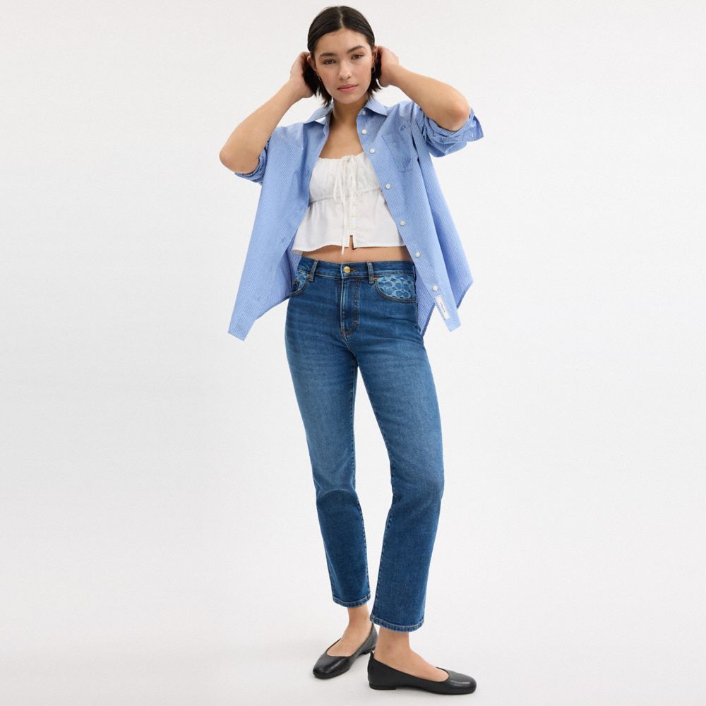 COACH®,Skinny Jeans,,Scale View