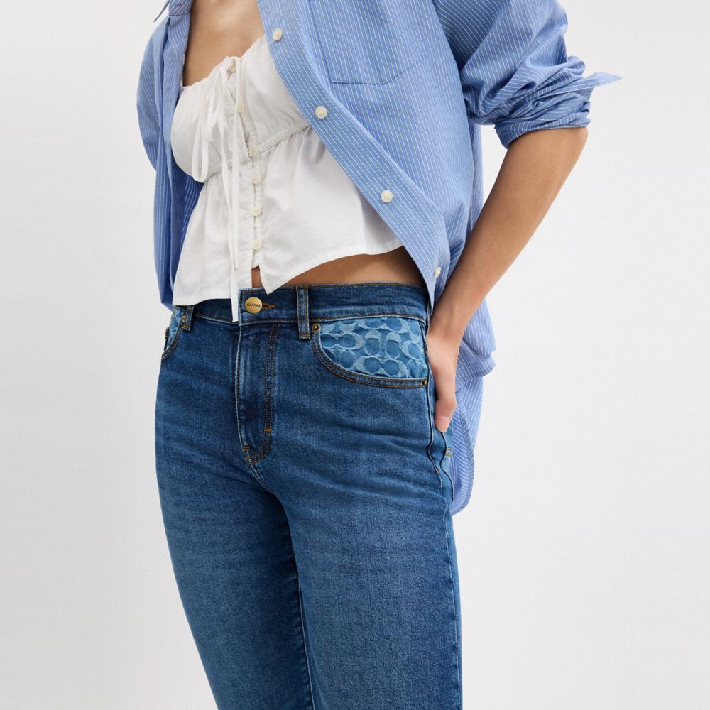 COACH®,Skinny Jeans,,Detail View