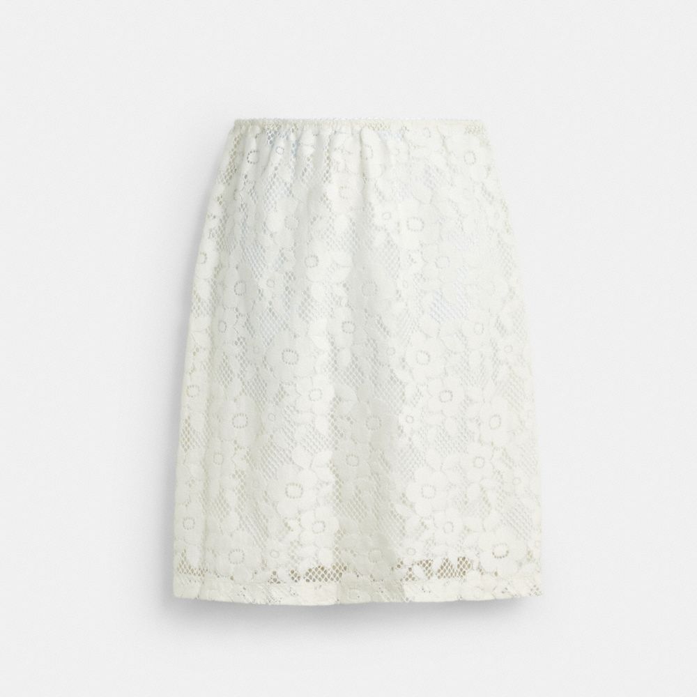 Shop Coach Lace Skirt In White
