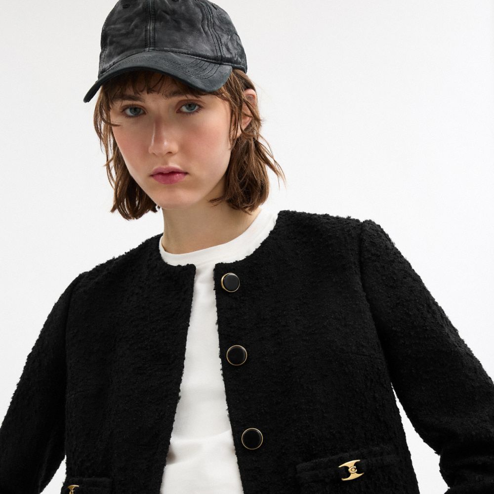 Женские куртки Coach Heritage C Boucle Jacket — фото 5