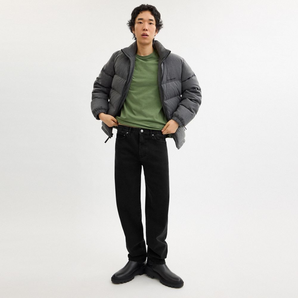 COACH®,Straight Fit Denim Jeans,Cotton,Polyester,Straight,Casual,,Scale View