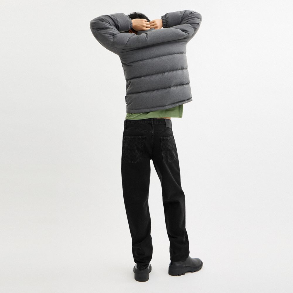 COACH®,Straight Fit Denim Jeans,Cotton,Polyester,Straight,Casual,,Scale View