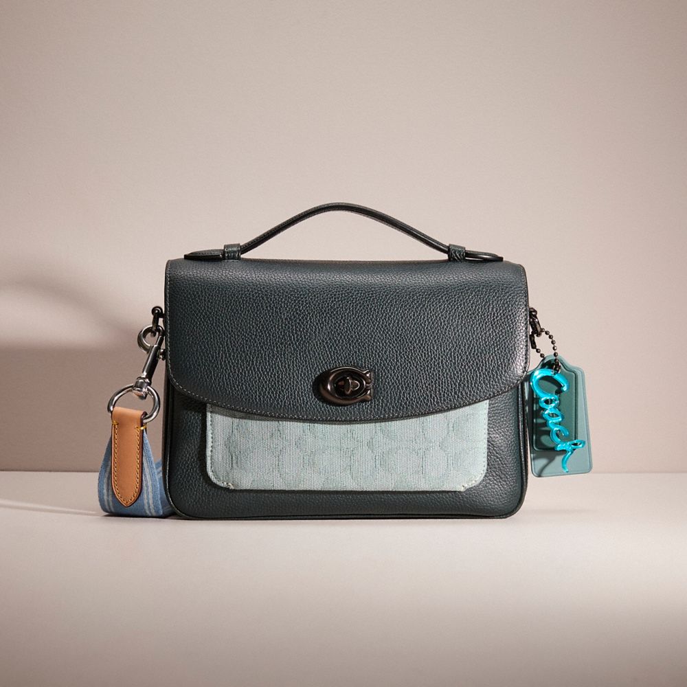Coach Upcrafted Cassie Crossbody In Pewter/pine Green