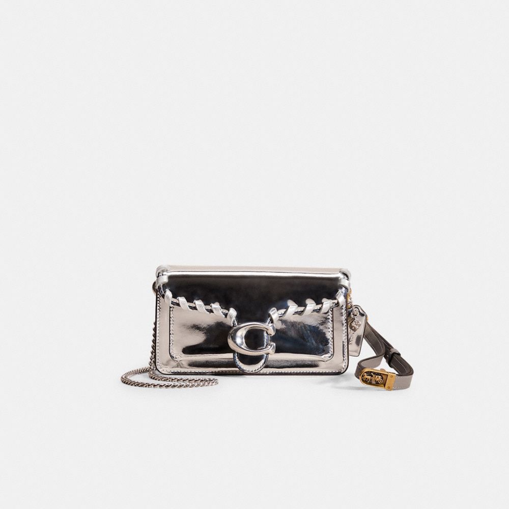 COACH®,UPCRAFTED TABBY CROSSBODY IN SILVER METALLIC,Hello Summer,Silver/Silver,Front View