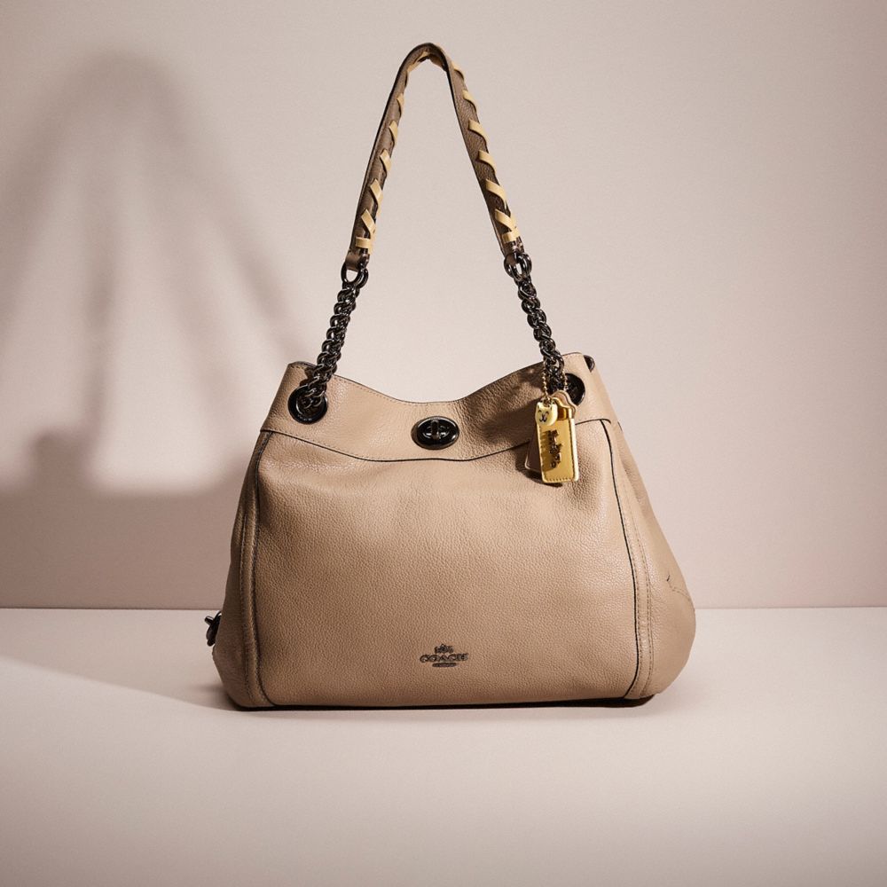 Coach pebble edie turnlock on sale