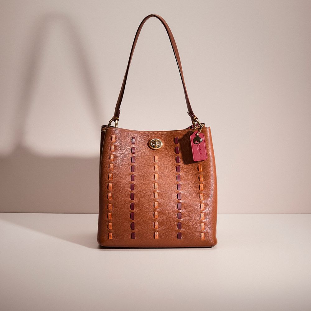 Coach Upcrafted Charlie Bucket Bag In Brown