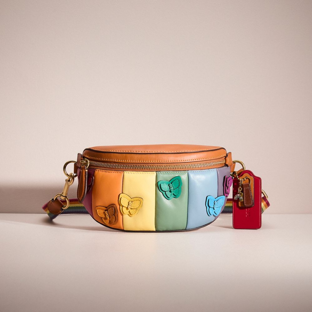 Bethany belt bag in rainbow signature canvas sale