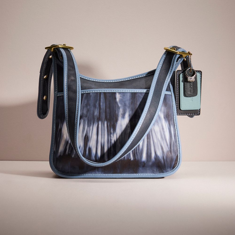 COACH®,UPCRAFTED LEGACY ZIP BAG,Hello Summer,Navy,Front View
