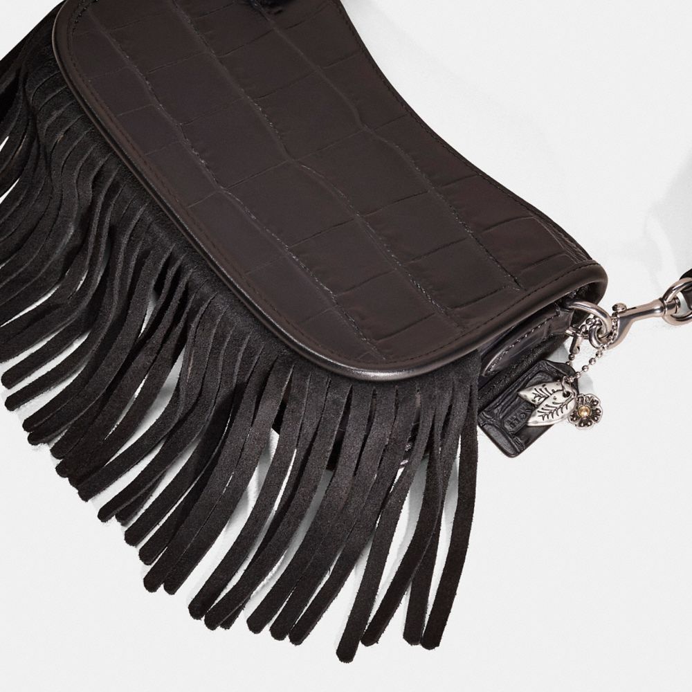Coach Upcrafted Swinger 20 In Silver/black