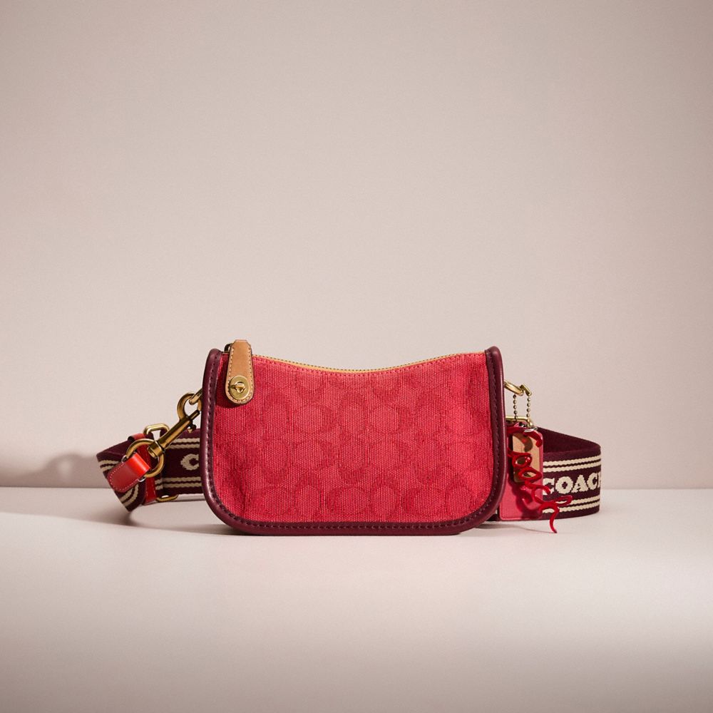 COACH UPCRAFTED SWINGER 20 IN ORIGINAL NATURAL LEATHER