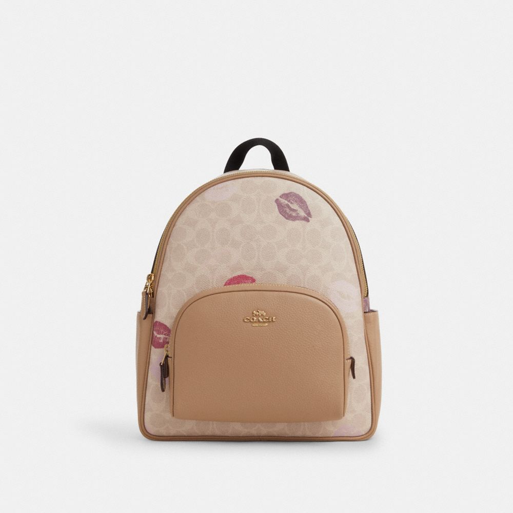 Coach backpack tan hotsell