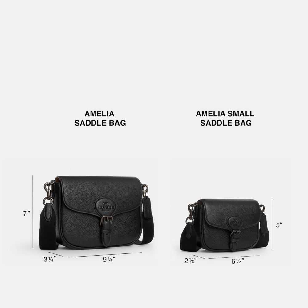 COACH®,Amelia Saddle Bag In Signature Jacquard,Leather,Recycled Polyester,Cotton,Saddle Bag,Mixed Media,Color Block,Casual,Brown,Collection
