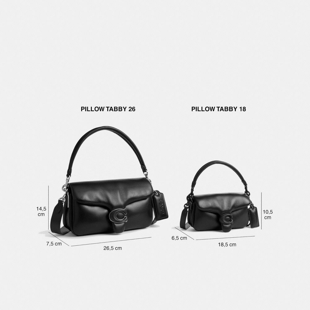 Coach Pillow Tabby Shoulder Bag 26 (Black)