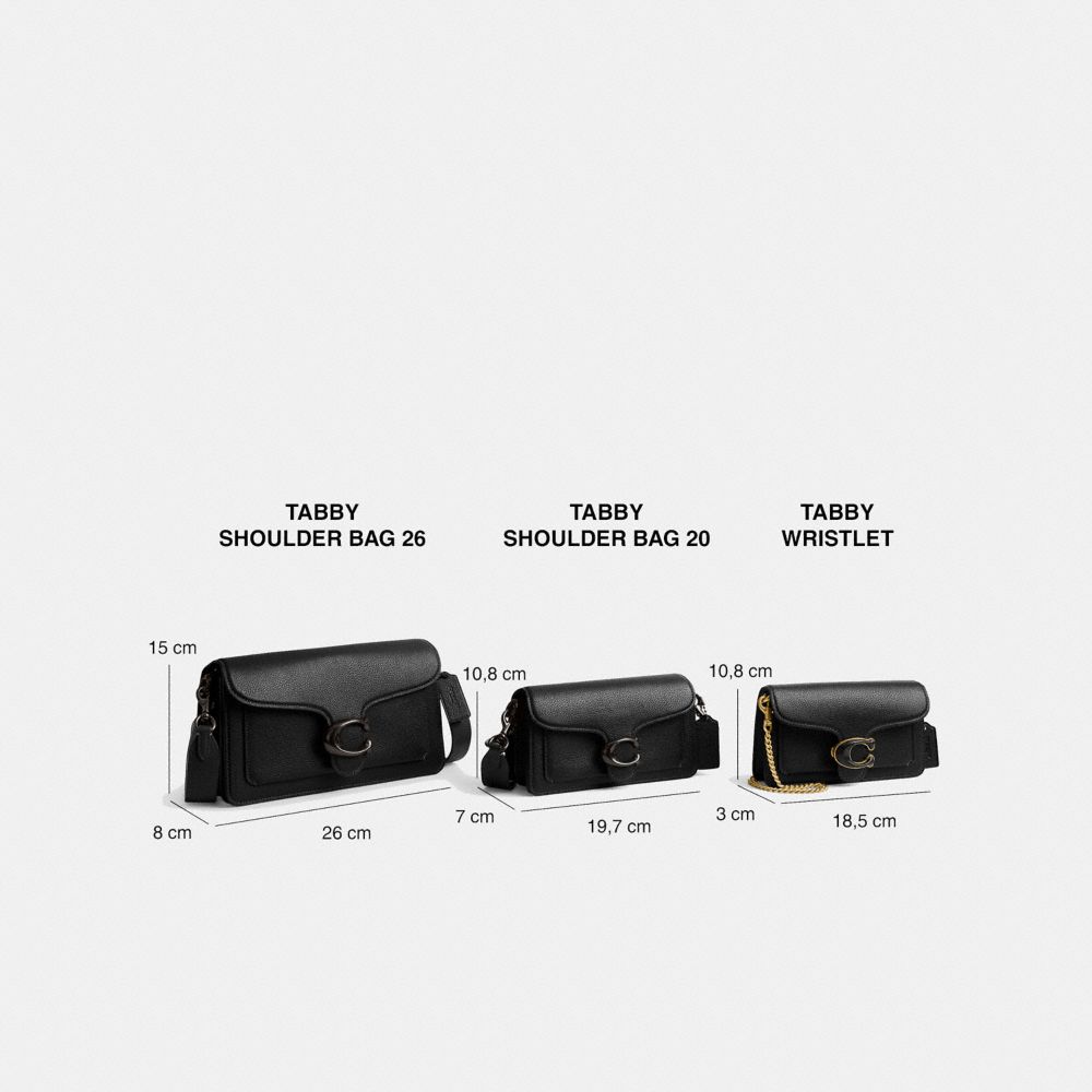 COACH®,Tabby Shoulder Bag 20 In Signature Leather,,Collection