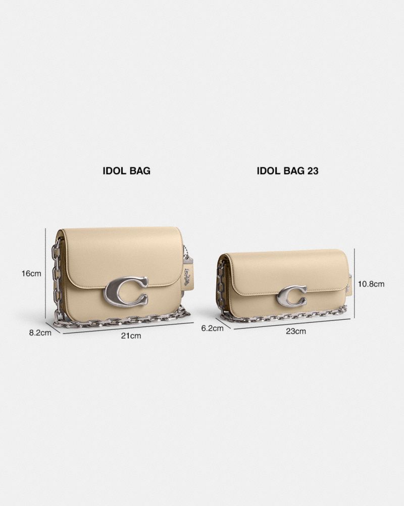 COACH®,Idol Bag In Signature Canvas With Snakeskin Detail,,Collection