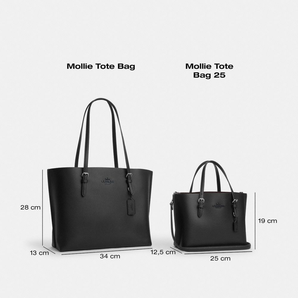 COACH®,Mollie Tote In Signature Canvas With Cherry Print,Canvas,Tote,Metal,Embossed,Logo,Casual,Multi Color,Collection