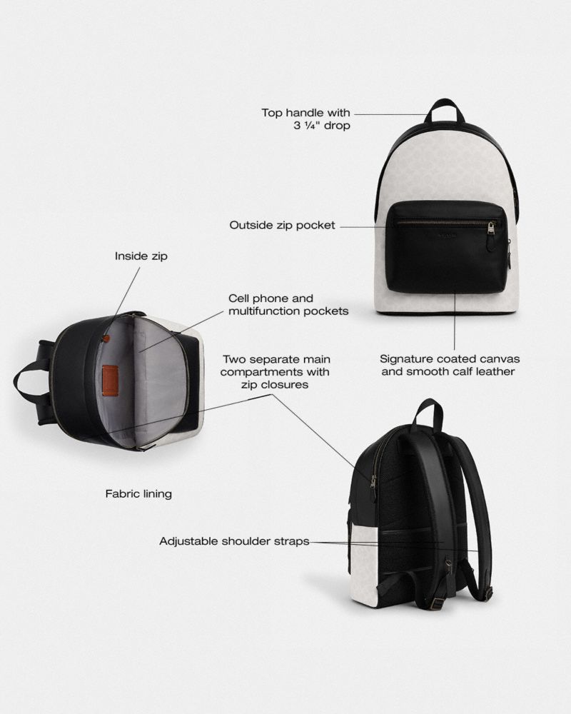 West Backpack In Signature Canvas | Bags | Coach | COACH®