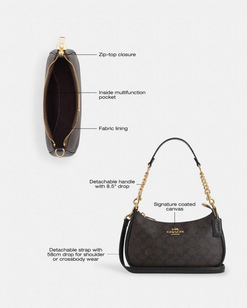 Teri Shoulder Bag In Signature Canvas | Bags | Coach | COACH®