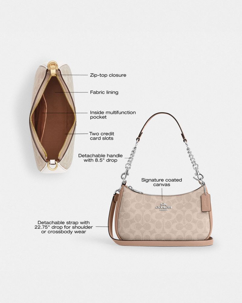 Teri Shoulder Bag In Signature Canvas | Bags | Coach | COACH®