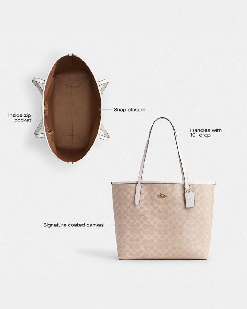 City Tote Bag In Signature Canvas | Bags | Coach | COACH®