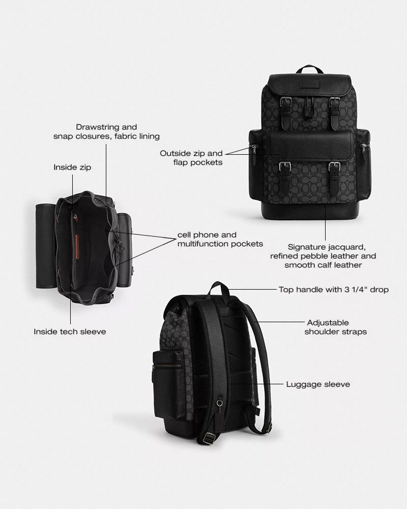 COACH シグネチャージャガード　シンプソンバックパック Sprint Backpack In Signature Jacquard | COACH®